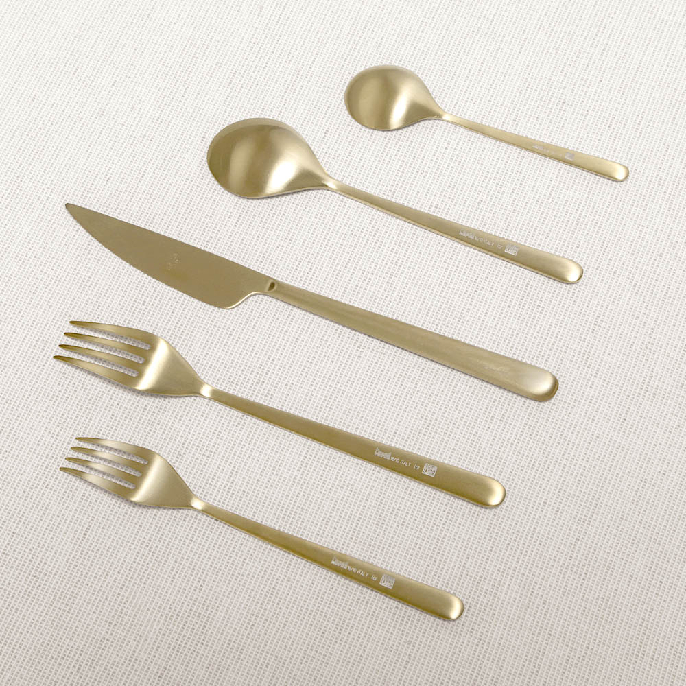 LINEA ICE ORO - FLATWARE - GOLD image number 0