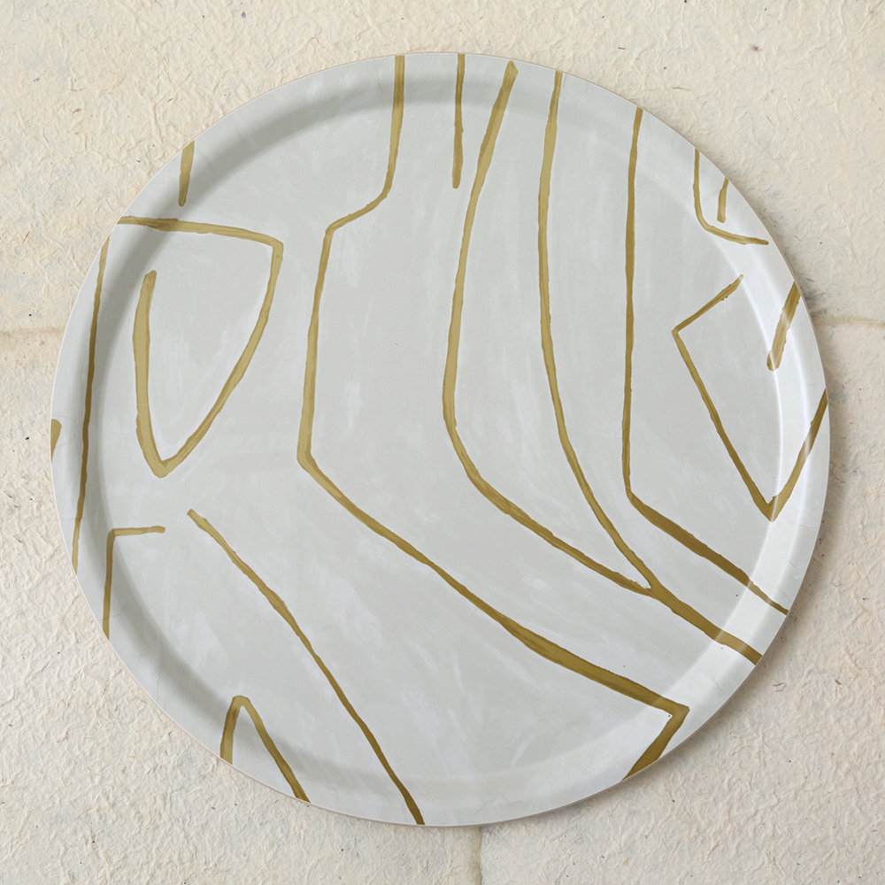 GRAFFITO ROUND TRAY image number 1