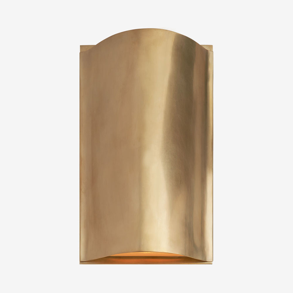 AVANT SMALL CURVE SCONCE - BRASS image number 0