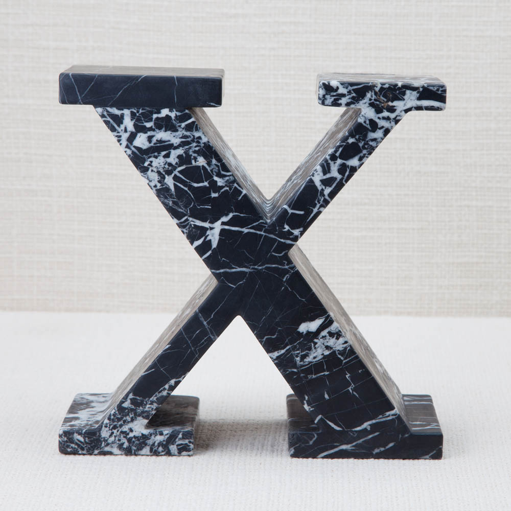 MARBLE LETTER X image number 1