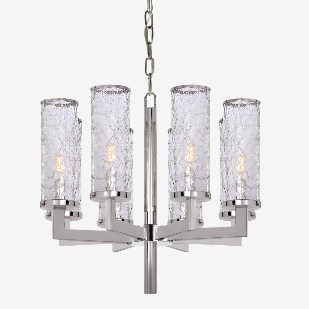 LIAISON ONE-TIER CHANDELIER - POLISHED NICKEL image number 0