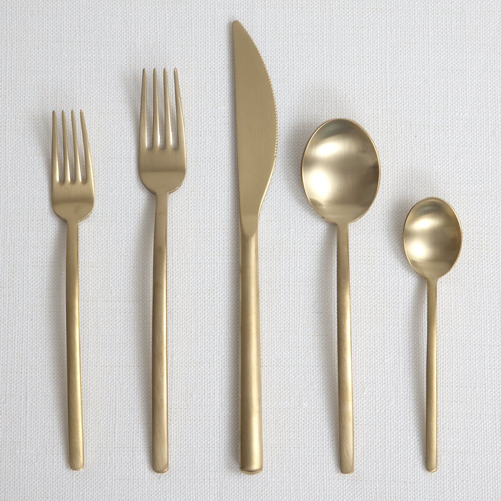 LINEA ICE ORO - FLATWARE - GOLD