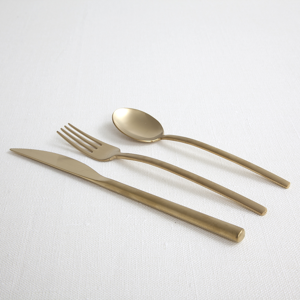 LINEA ICE ORO - FLATWARE - GOLD