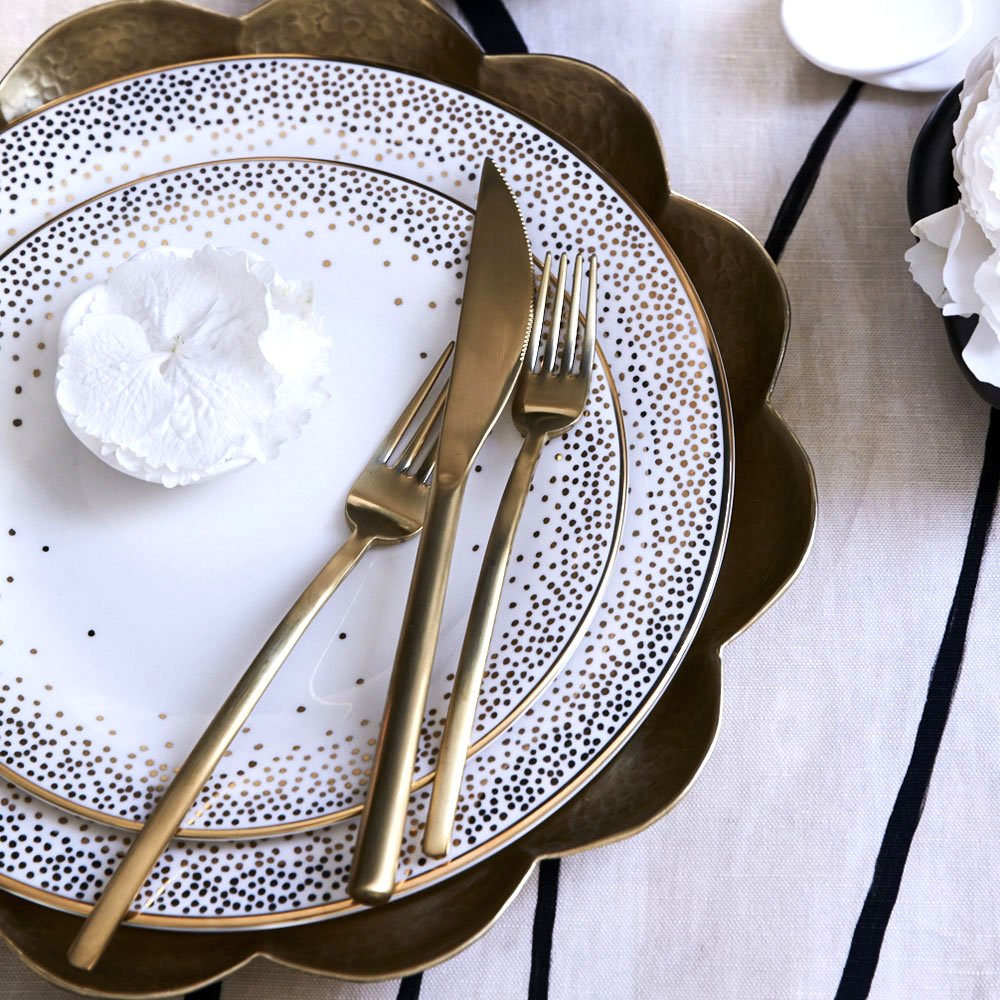 LINEA ICE ORO - FLATWARE - GOLD