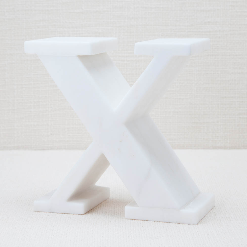 MARBLE LETTER X