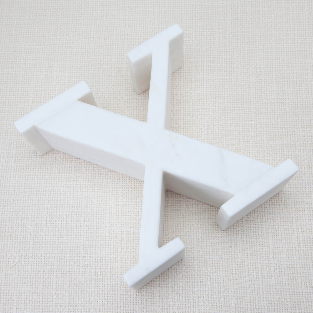 MARBLE LETTER X