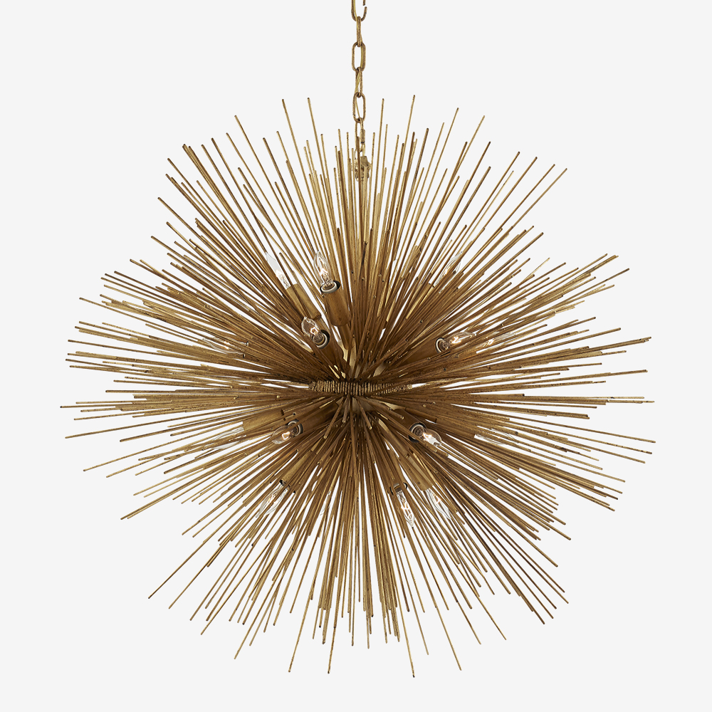 STRADA ROUND LARGE PENDANT - GILD