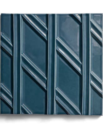 Kelly Wearstler Earthenware 6" x 6" Diagonal Left Field Tile — view 13