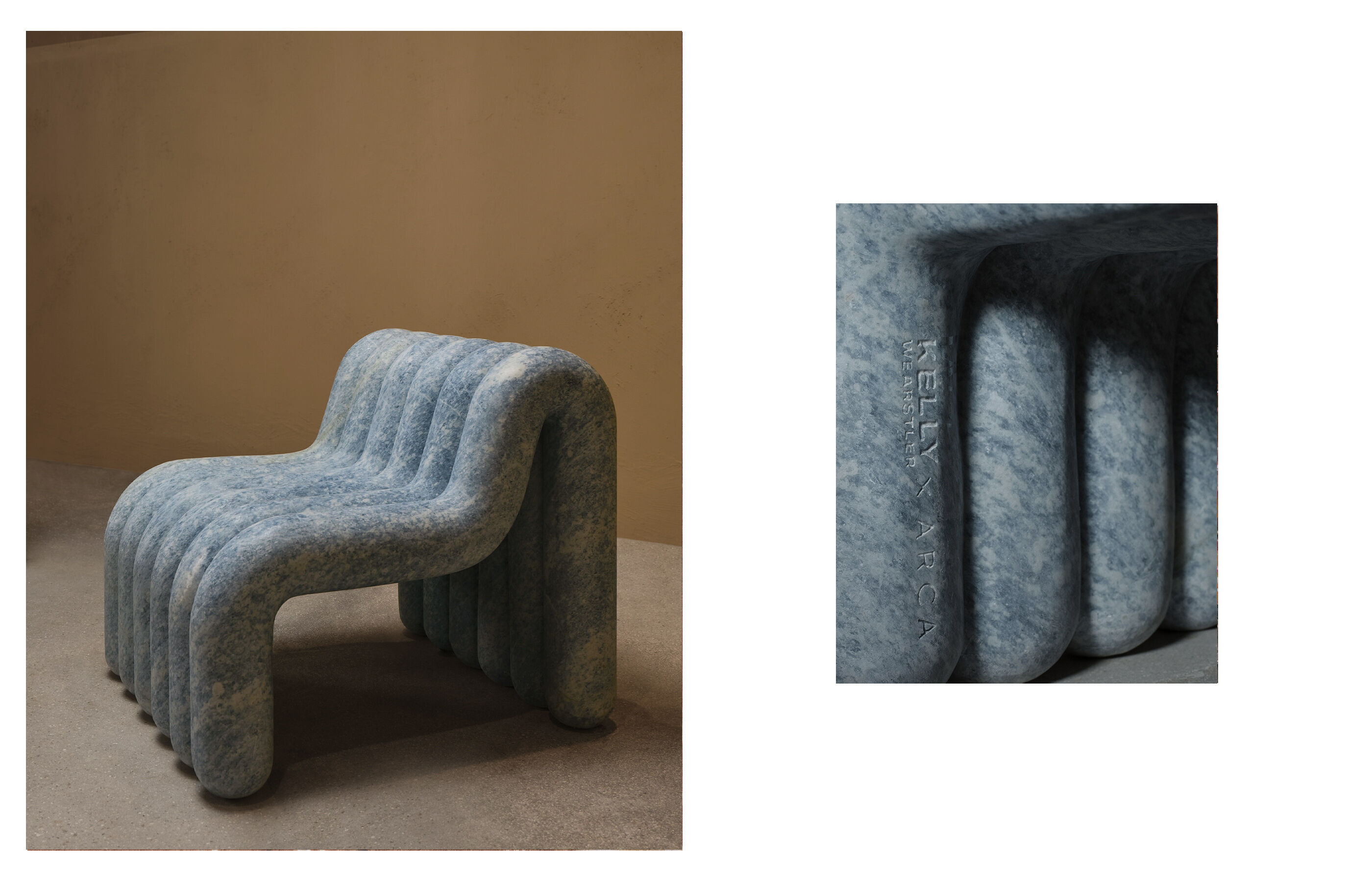 Nudo Lounge Chair - Calcite Blue