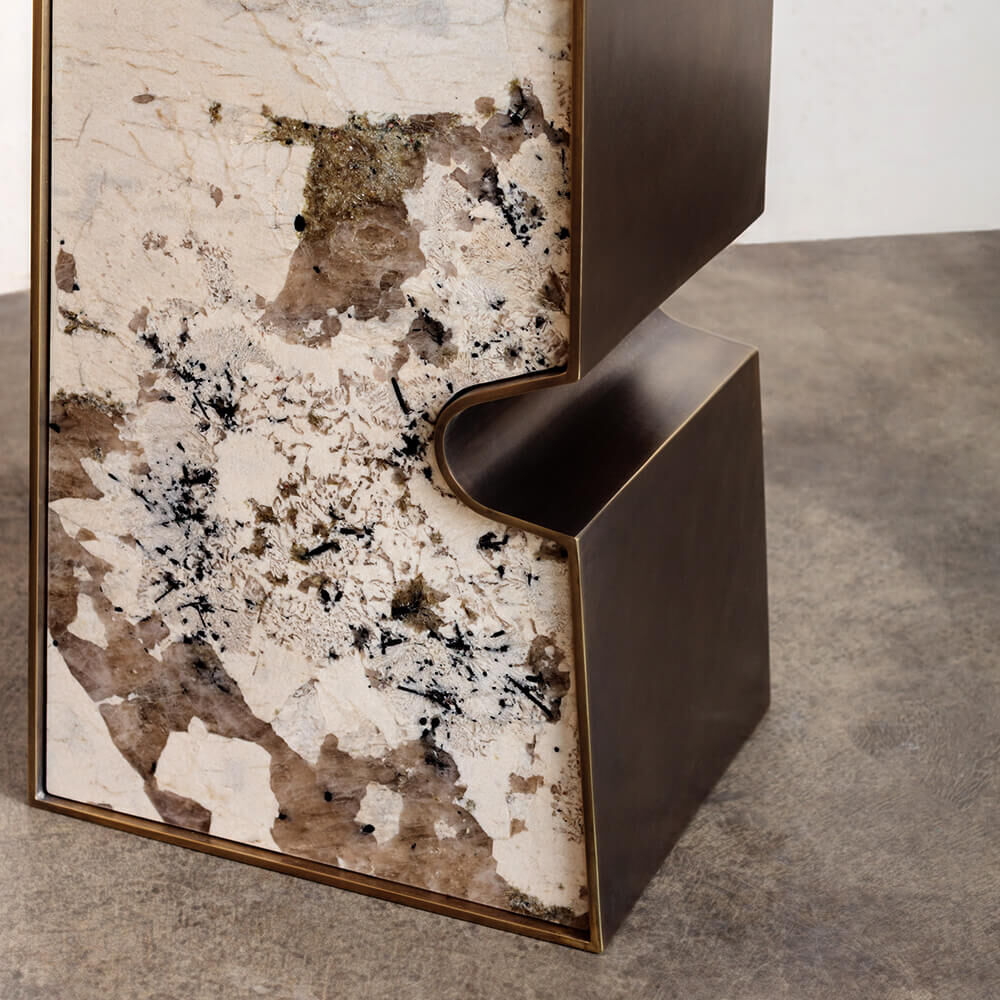 SUPERLUXE TRIAD SIDE TABLE