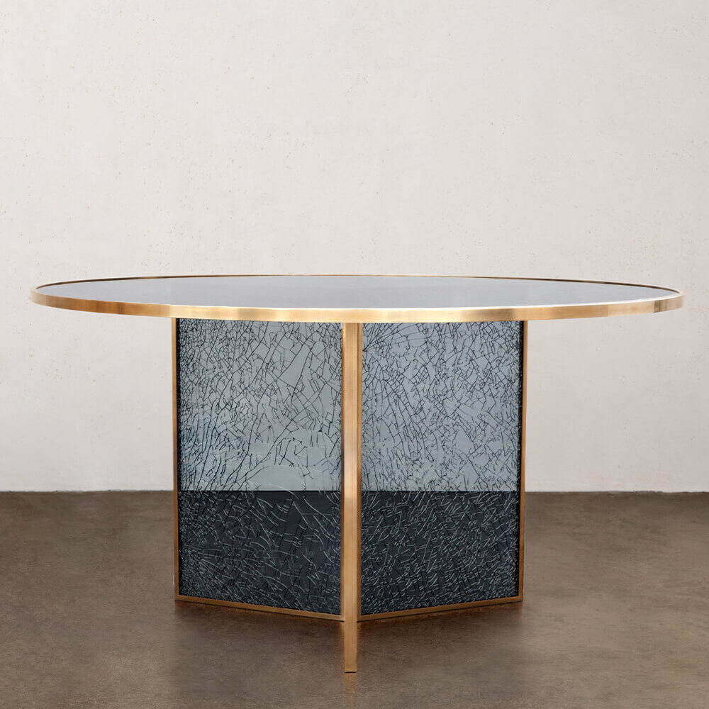 Superluxe Round Fractured Table - 60"
