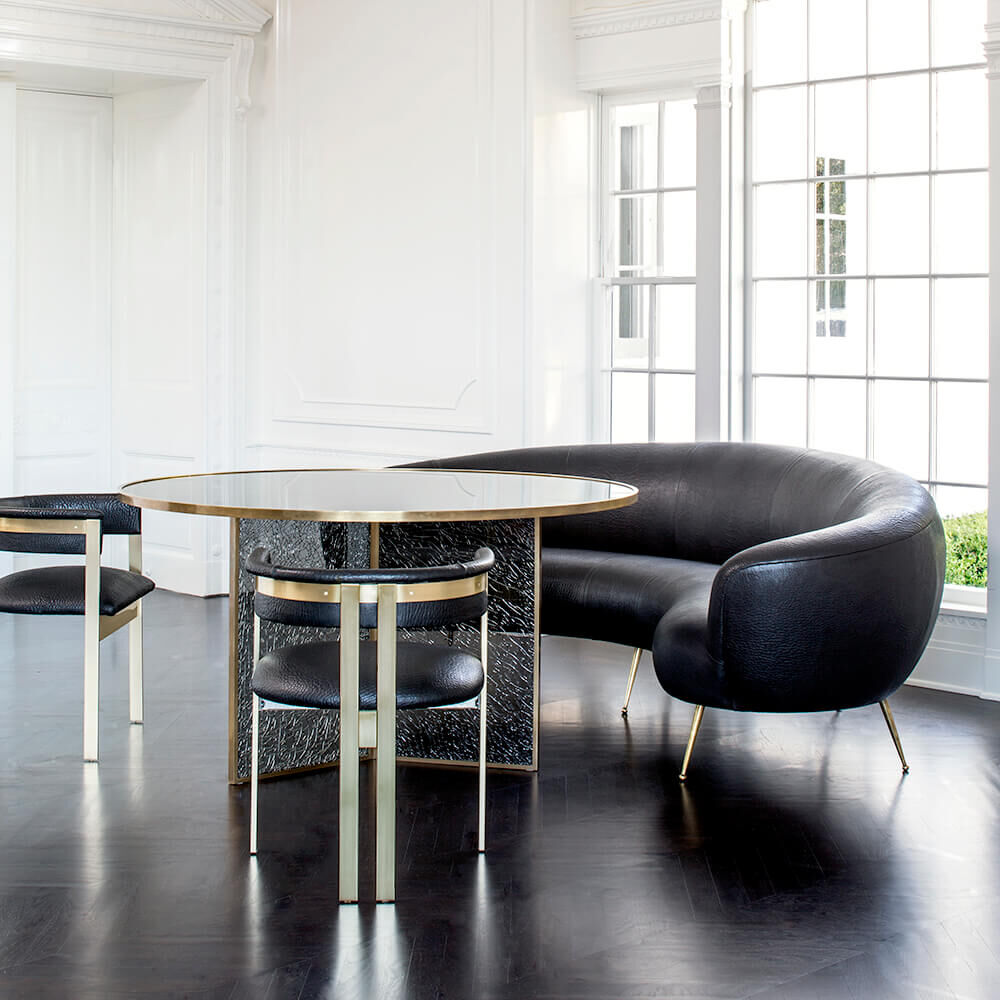 Superluxe Round Fractured Table
