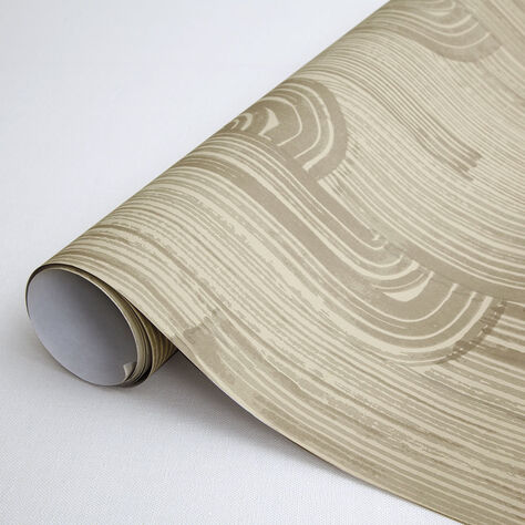 CRESCENT WALLPAPER - TAUPE PUTTY
