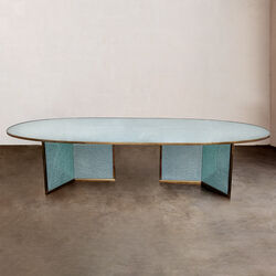 Superluxe Racetrack Fractured Table