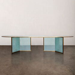 Superluxe Racetrack Fractured Table