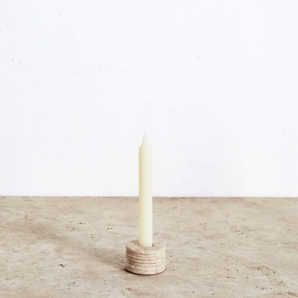 Ribbed Small Candle Holder