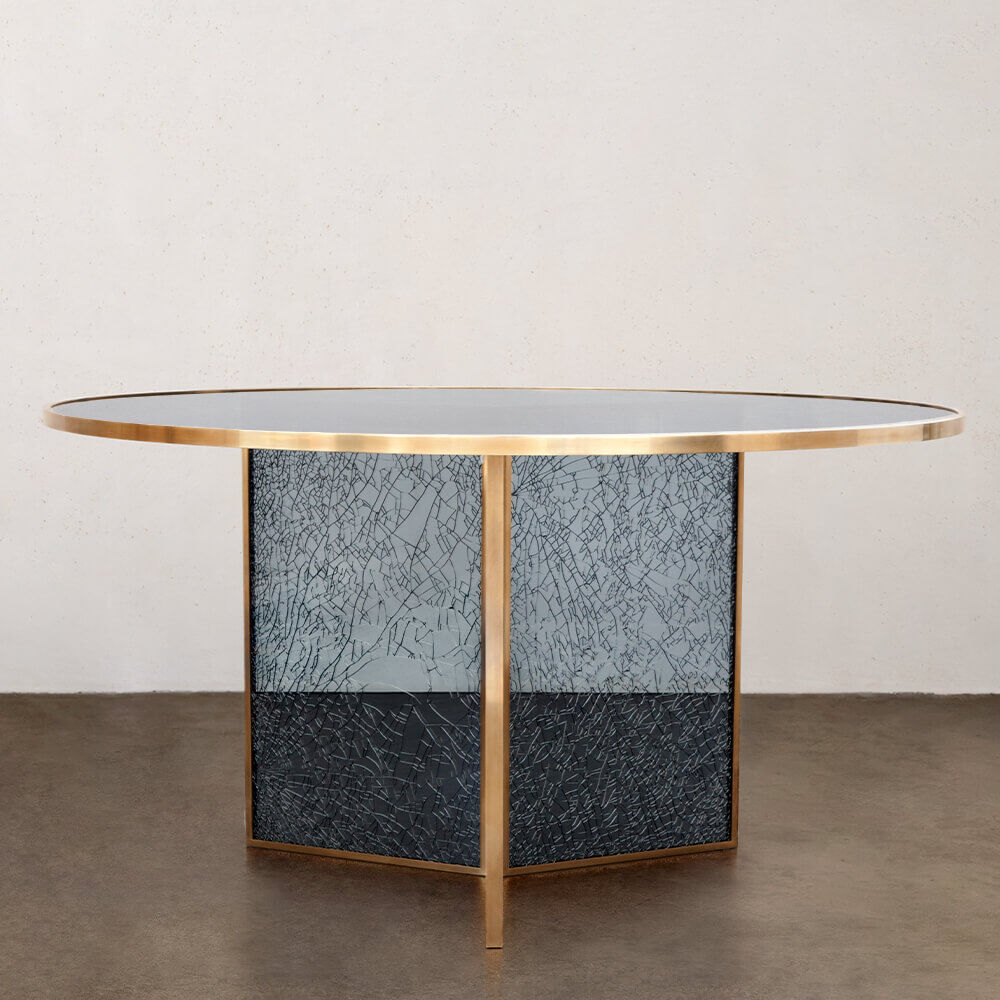 Superluxe Round Fractured Table