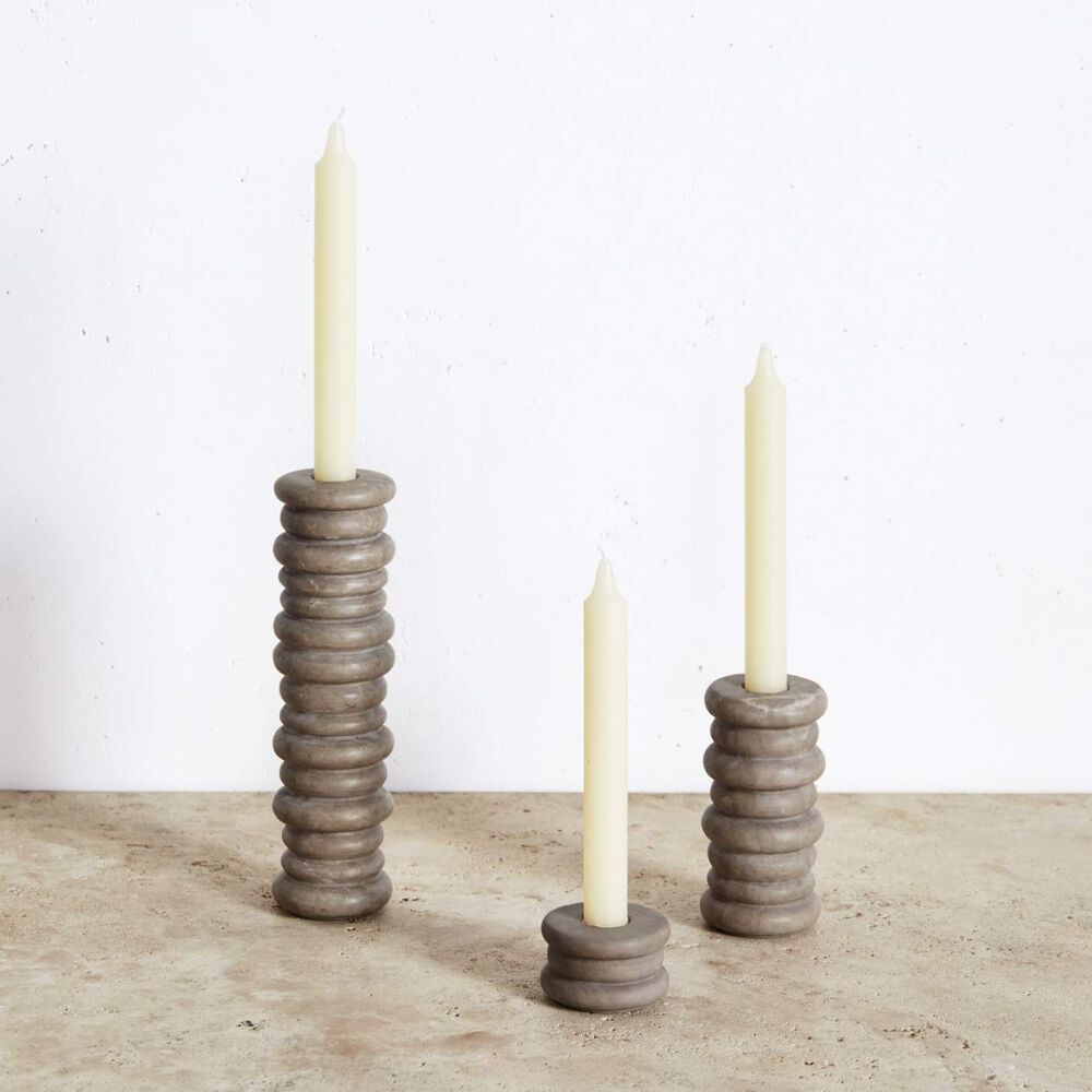 Rippled Small Candle Holder