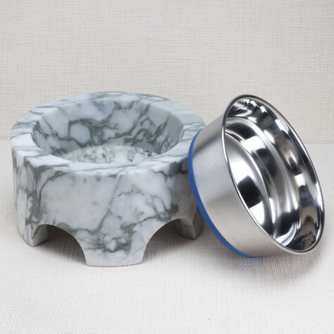 GRACIE SMALL DOG BOWL - BIG FLOWER