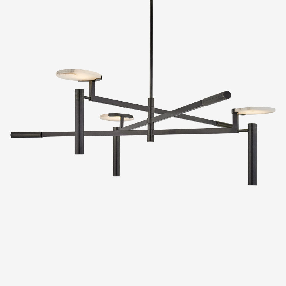 MELANGE LARGE FLOATING DISC CHANDELIER