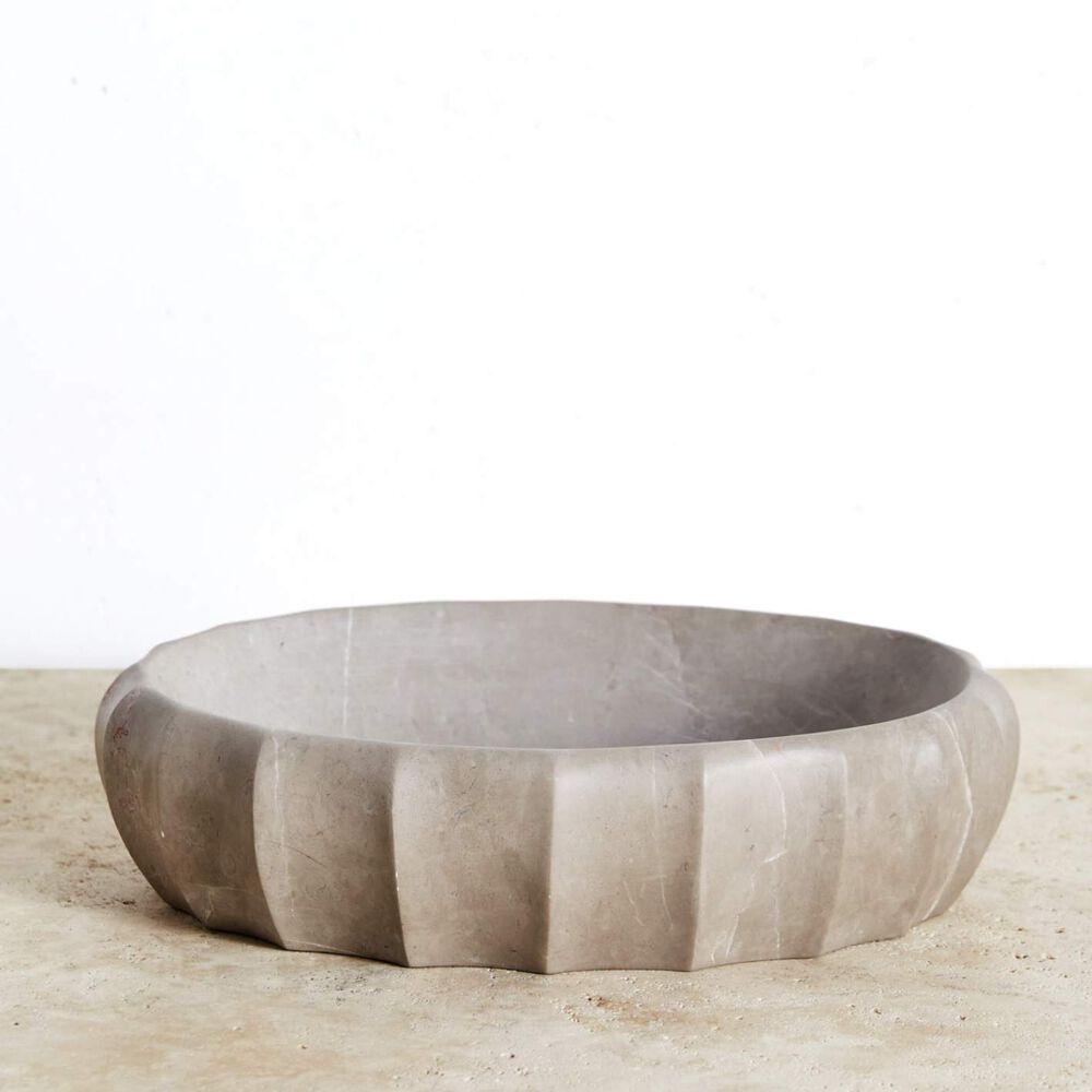 Fluted Oval Bowl