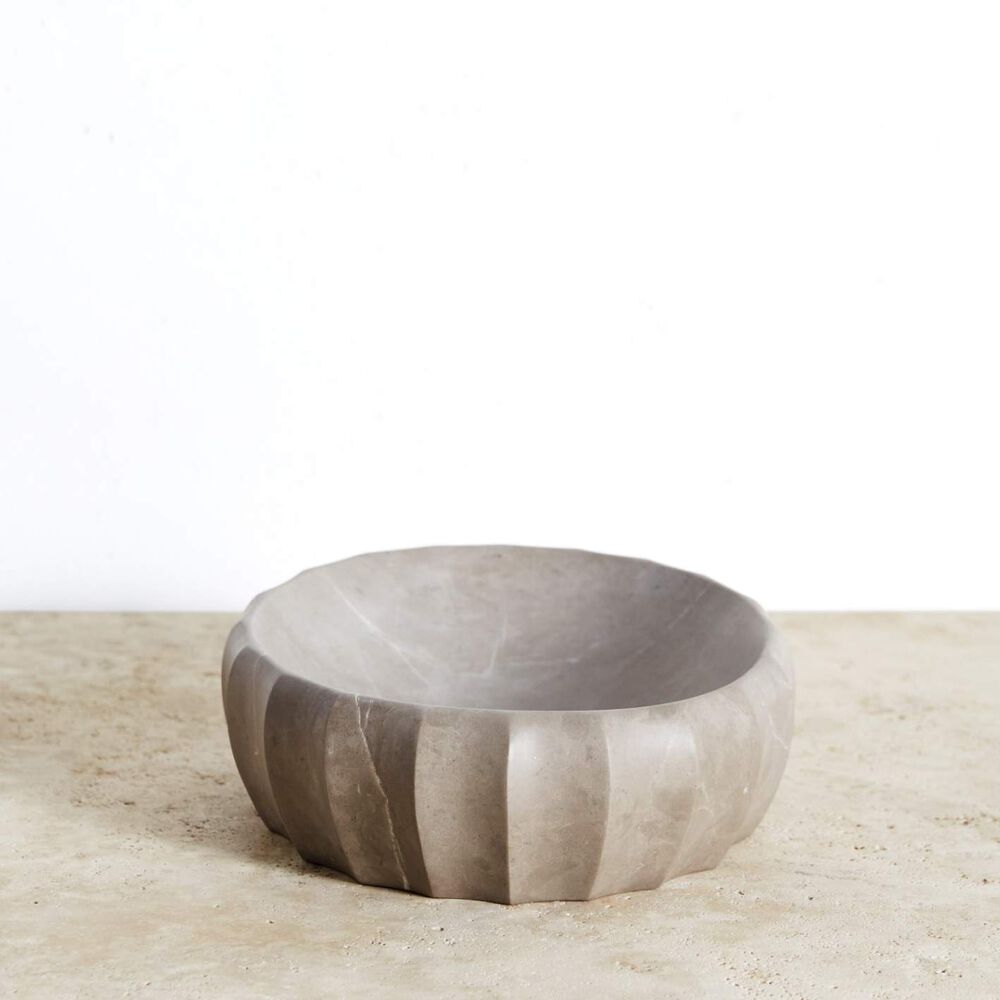 Fluted Oval Bowl