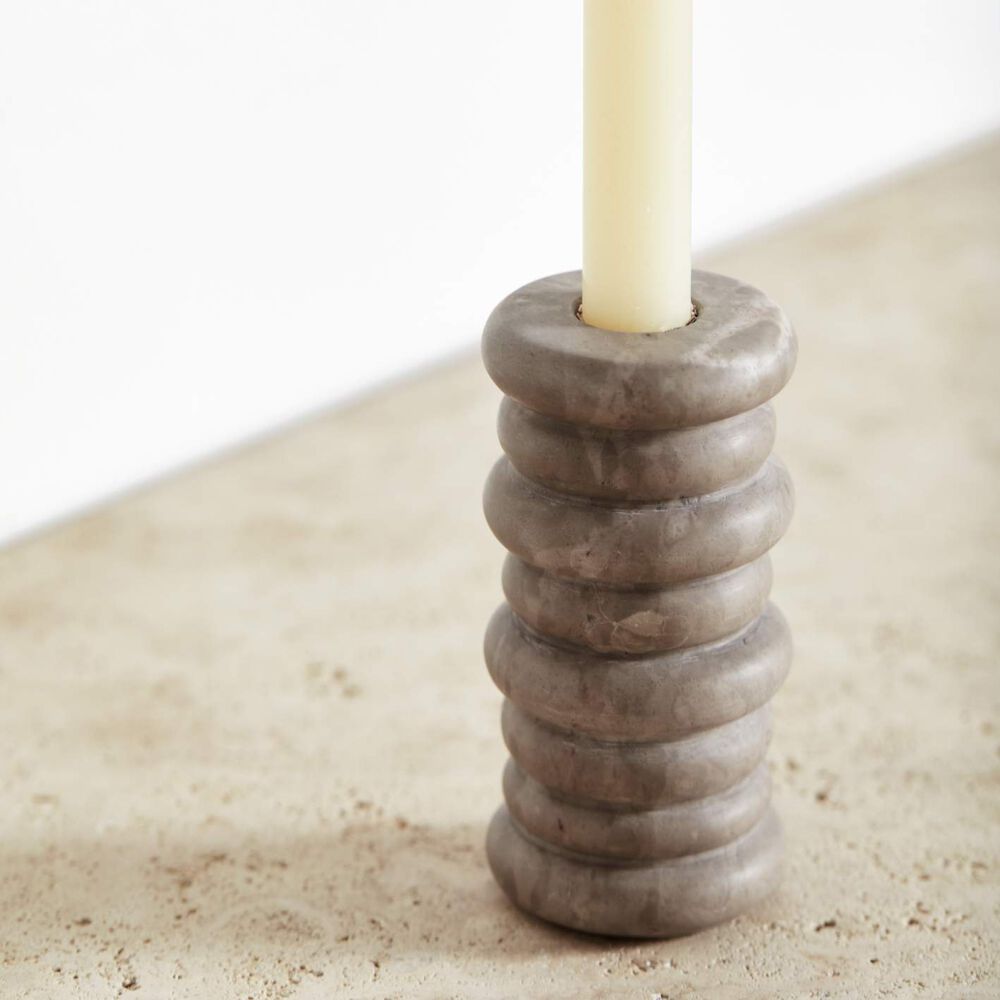 Rippled Medium Candle Holder