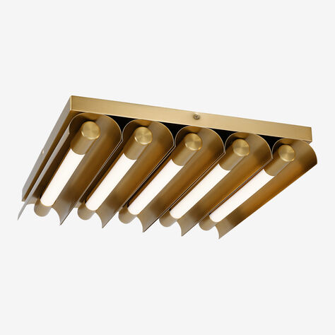 Carson Five Light Flush Mount