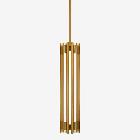 Carson Four Light Narrow Pendant