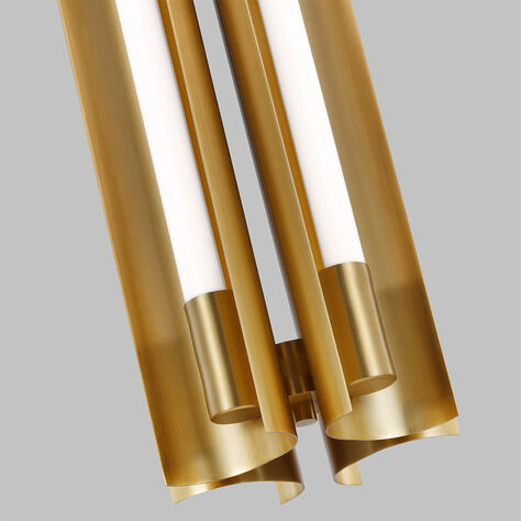 Carson Four Light Narrow Pendant