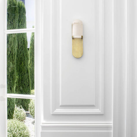 MELANGE MEDIUM ELONGATED PILL SCONCE