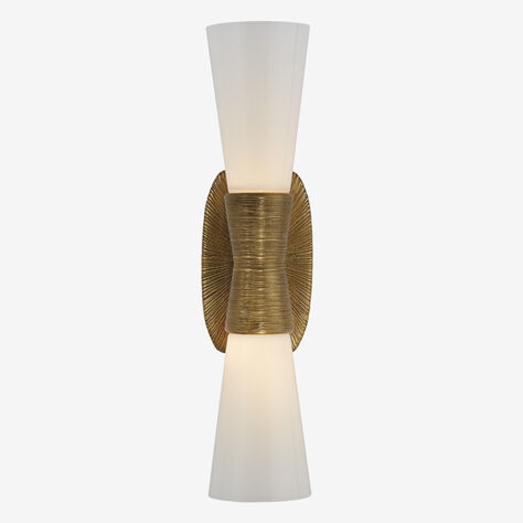 UTOPIA SMALL DOUBLE BATH SCONCE - GILD