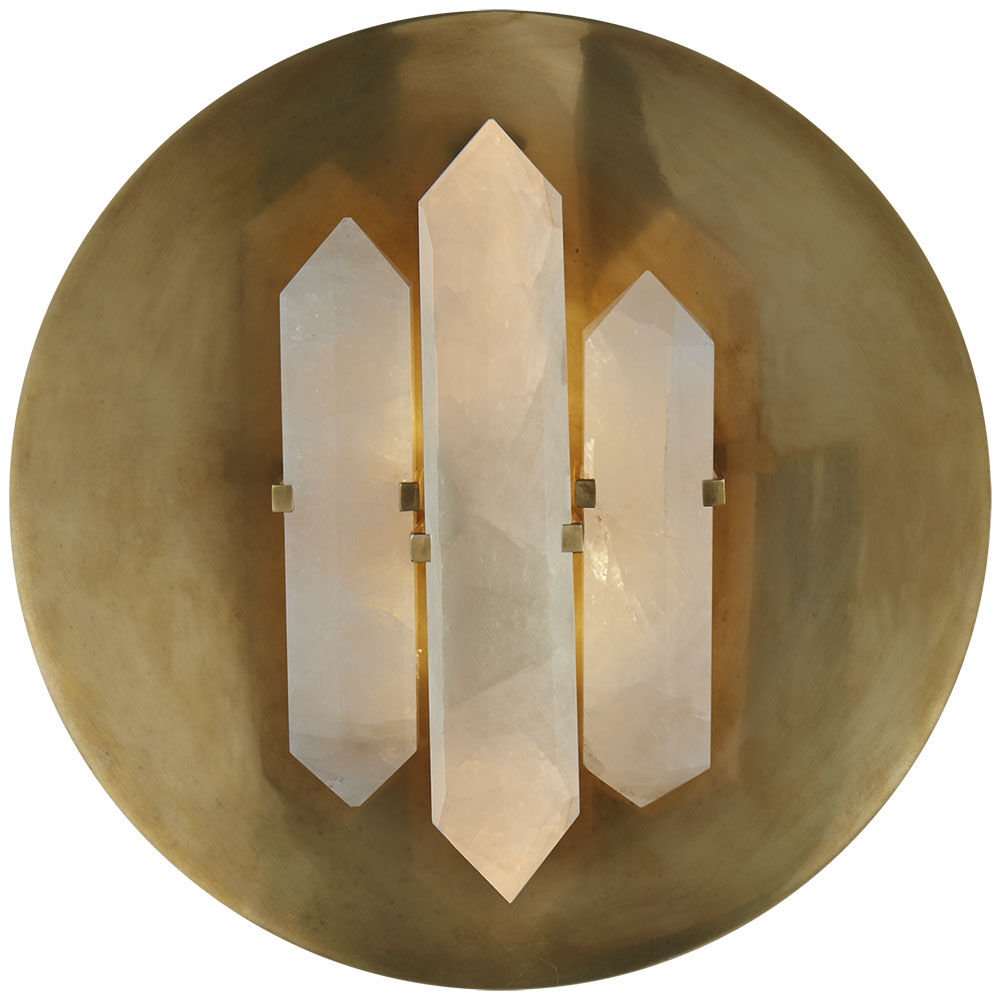 HALCYON ROUND SCONCE - BRASS