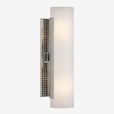 PRECISION CYLINDER SCONCE - POLISHED NICKEL