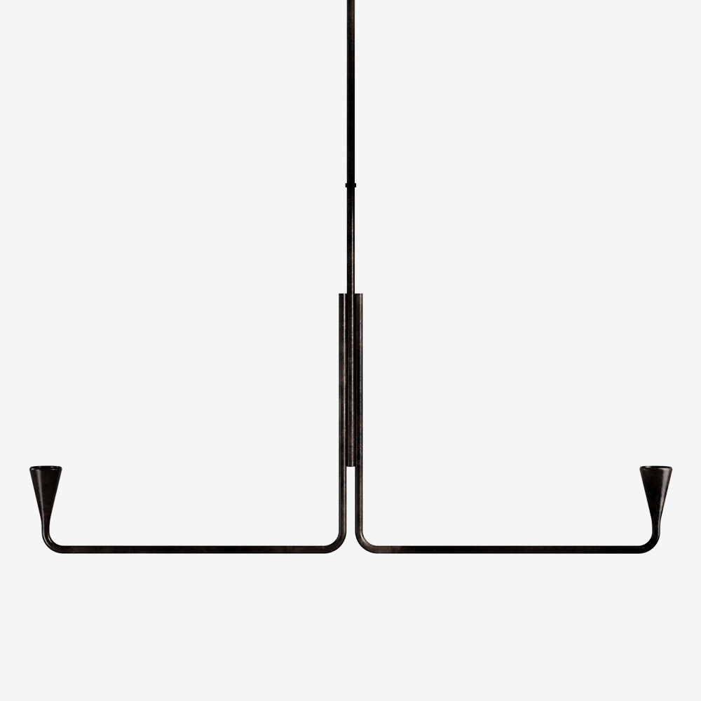 BRASSICA LARGE LINEAR CHANDELIER
