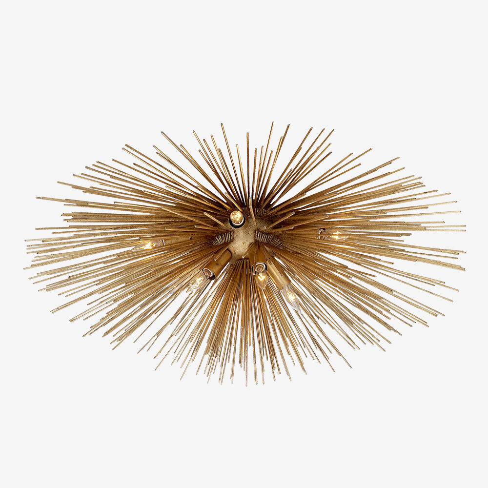 STRADA MEDIUM FLUSH MOUNT - GILD