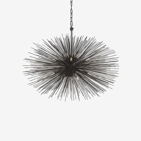 STRADA OVAL PENDANT - AGED IRON