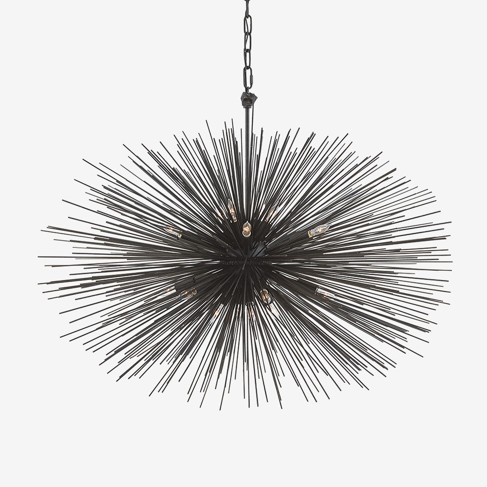 STRADA OVAL PENDANT - AGED IRON
