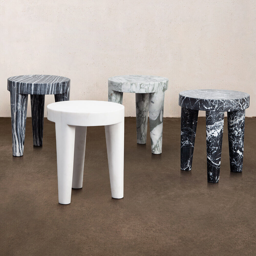 TRIBUTE STOOL SMALL - BIG FLOWER