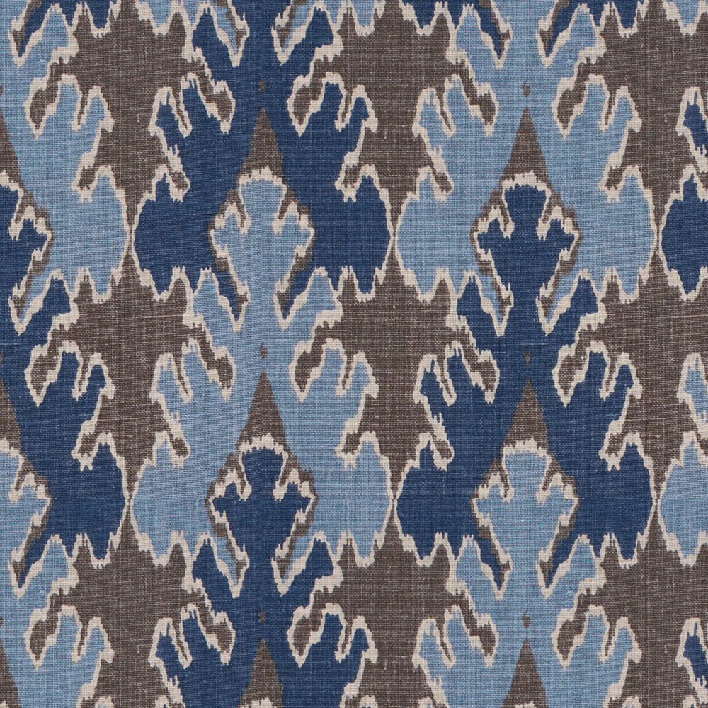 BENGAL BAZAAR FABRIC - GREY INDIGO