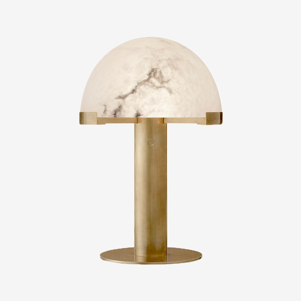 MELANGE DESK LAMP - BRASS w/ ALABASTER