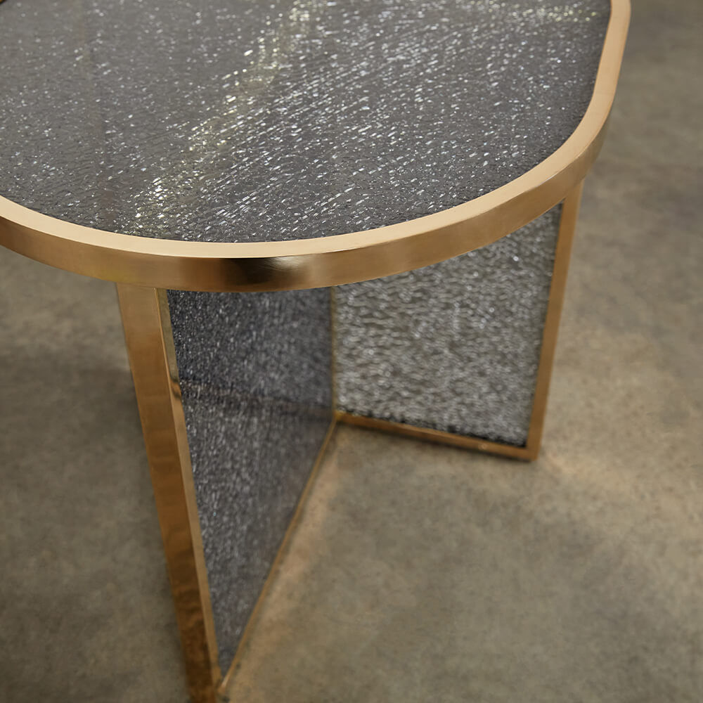 Superluxe Fractured Side Table