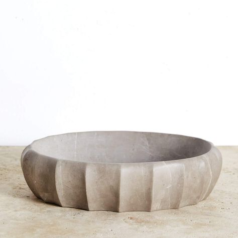 Fluted Oval Bowl