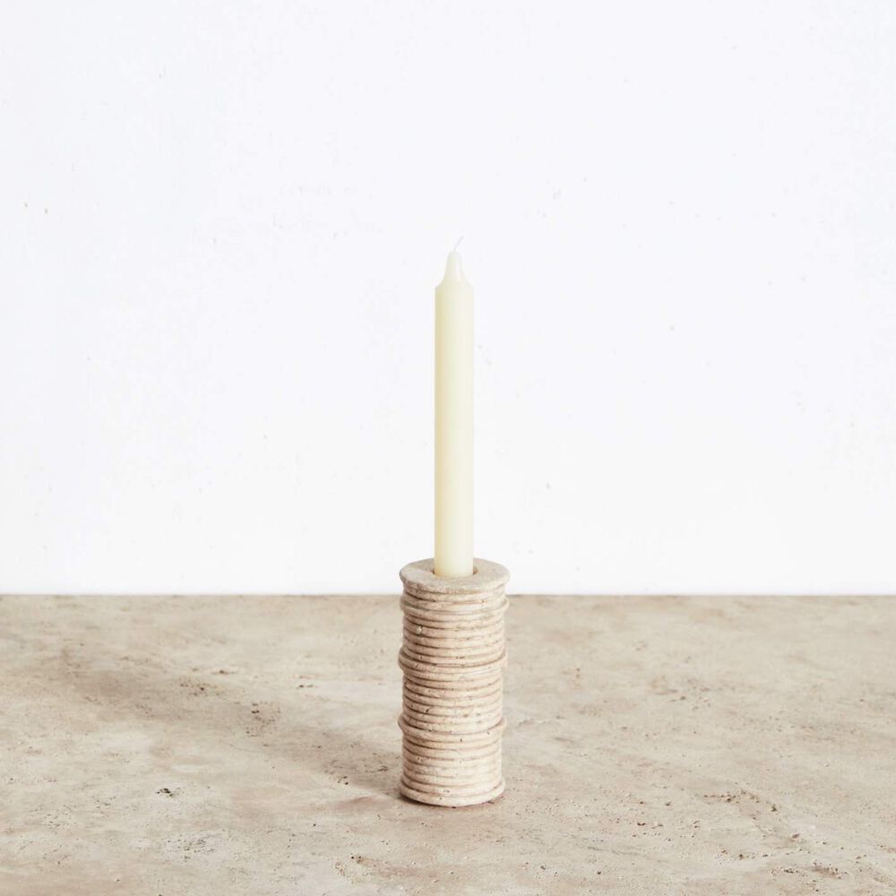 Ribbed Medium Candle Holder
