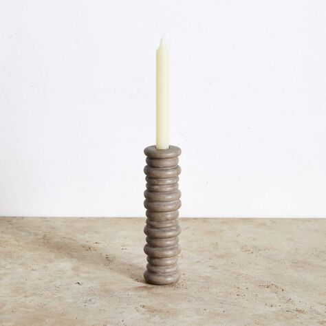 Rippled Large Candle Holder