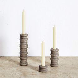 Rippled Large Candle Holder