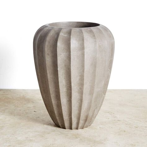 FLUTED LARGE VASE