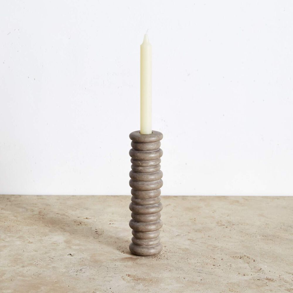Rippled Large Candle Holder