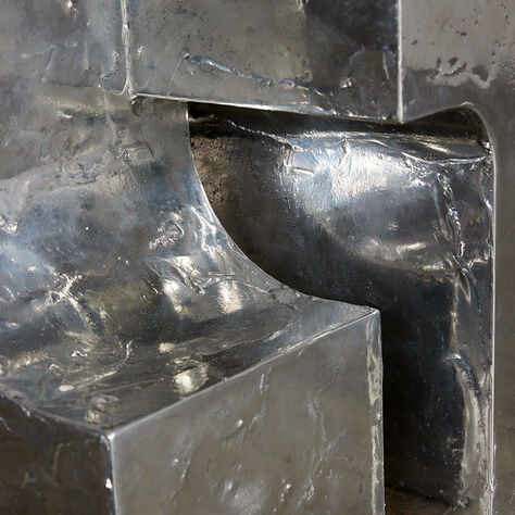 Pewter Side Table
