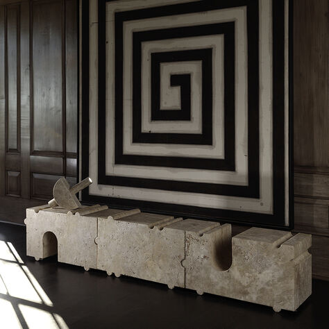 HUME MODULAR STONE BENCH
